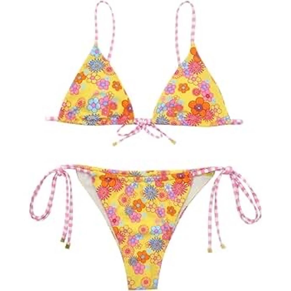 NWOT Personality Design Floral Bikini Bathing Suit Sz. M